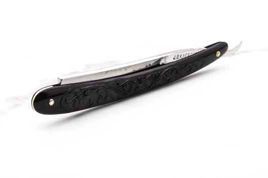 5/8" Vintage Restored Black Diamond J.B. Kaercher Straight Razor