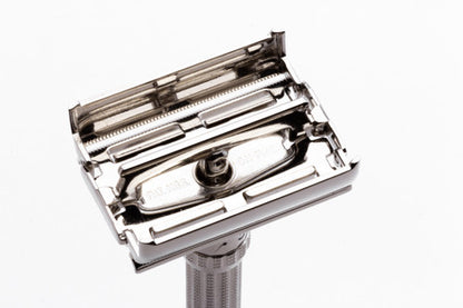1968 Gillette Slim Adjustable DE Safety Razor Factory Nickel Revamp