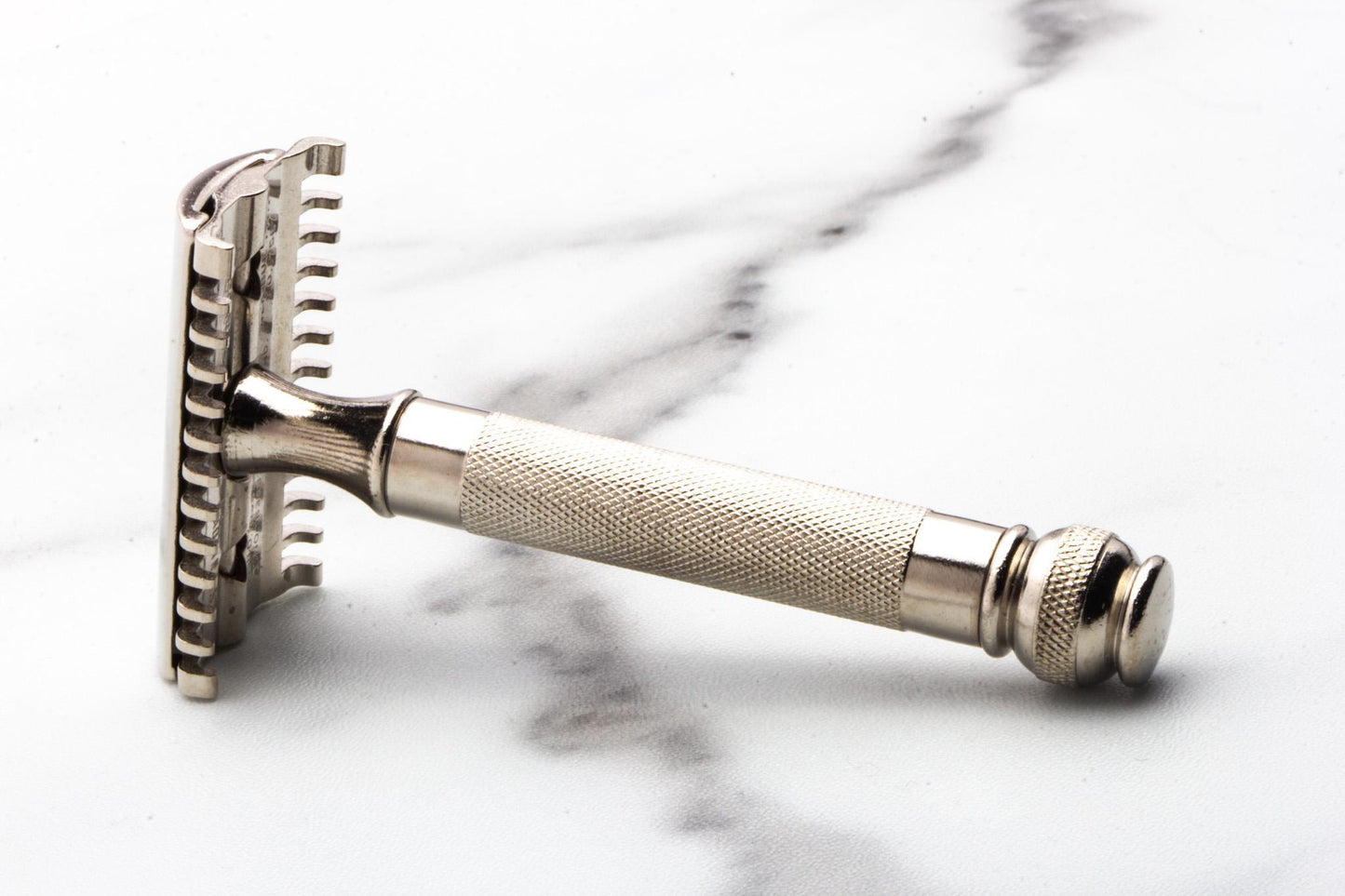 1930's Gillette Goodwill Long Comb Ball End Safety Razor | Factory Nickel Revamp