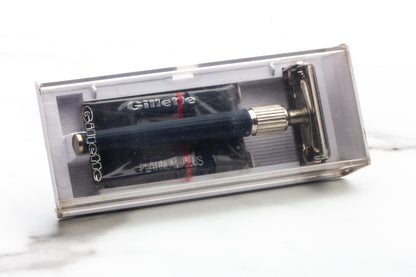 1973 T3 Gillette TTO Knack Double Edge Safety Razor Set  | Original Condition