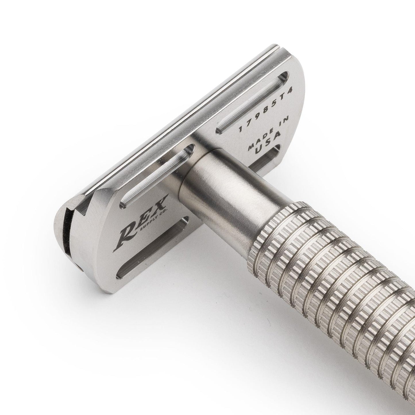Rex Supply Co. | Envoy Three Piece Stainless Steel Double Edge Safety Razor
