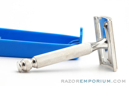 1960's Gillette Ball End Tech Double Edge Safety Razor Set  - Made in England