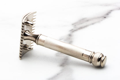 1920's Gillette Ball End Open Comb Double Edge Safety Razor Set | Original Condition
