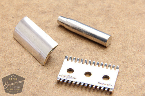Gillette / Tiffany & Co. 1927 Sterling Silver DE Travel Razor