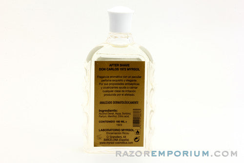 Myrsol Don Carlos 1972 Aftershave Splash
