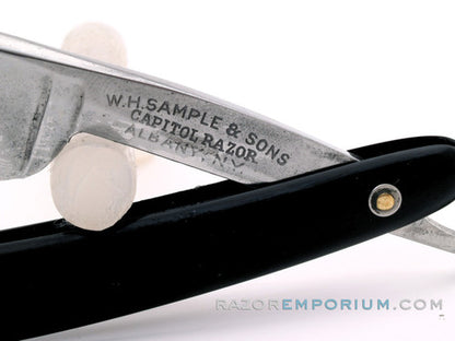 5/8'' W.H. Sample & Sons Capitol Straight Razor |  Albany, New York