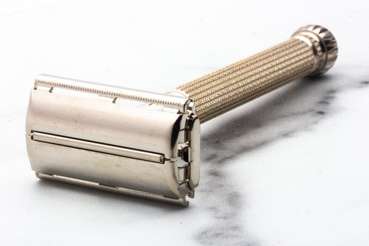 1966 L1 Gillette Champagne Lady Star Double Edge Safety Razor | Original Condition