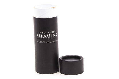 West Coast Shaving Cardboard Brush Tube