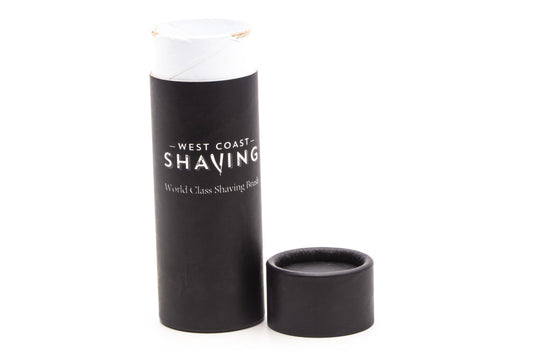 West Coast Shaving Cardboard Brush Tube