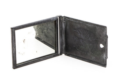 Vintage Metal Sword, Cross, & Wings Pocket Mirror