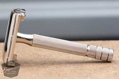 Gillette 1940's Notched Original Super Speed (DE) Safety Razor W2 - * Revamped- Nickel