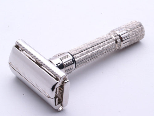 1958 D1 Gillette RED DOT Fatboy $1.95 Adjustable DE Safety Razor | Rhodium Revamp | RARE