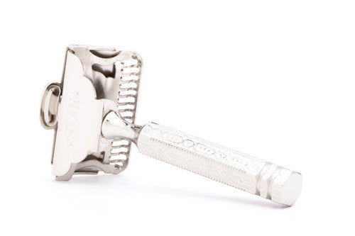 1950's Star Chain Handle Single Edge Safety Razor | Nickel Revamp