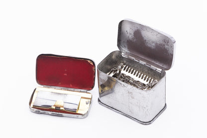 1910's Gem Junior Bar 1912 Lather Catcher Single Edge Razor Set | Original Condition