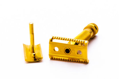 1960's Coles Gold Slant Double Edge Safety Razor Set