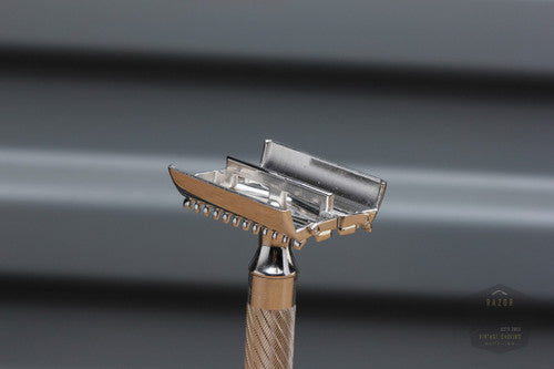 Gillette 1930s Aristocrat Bulldog Open Comb * Rhodium Revamp