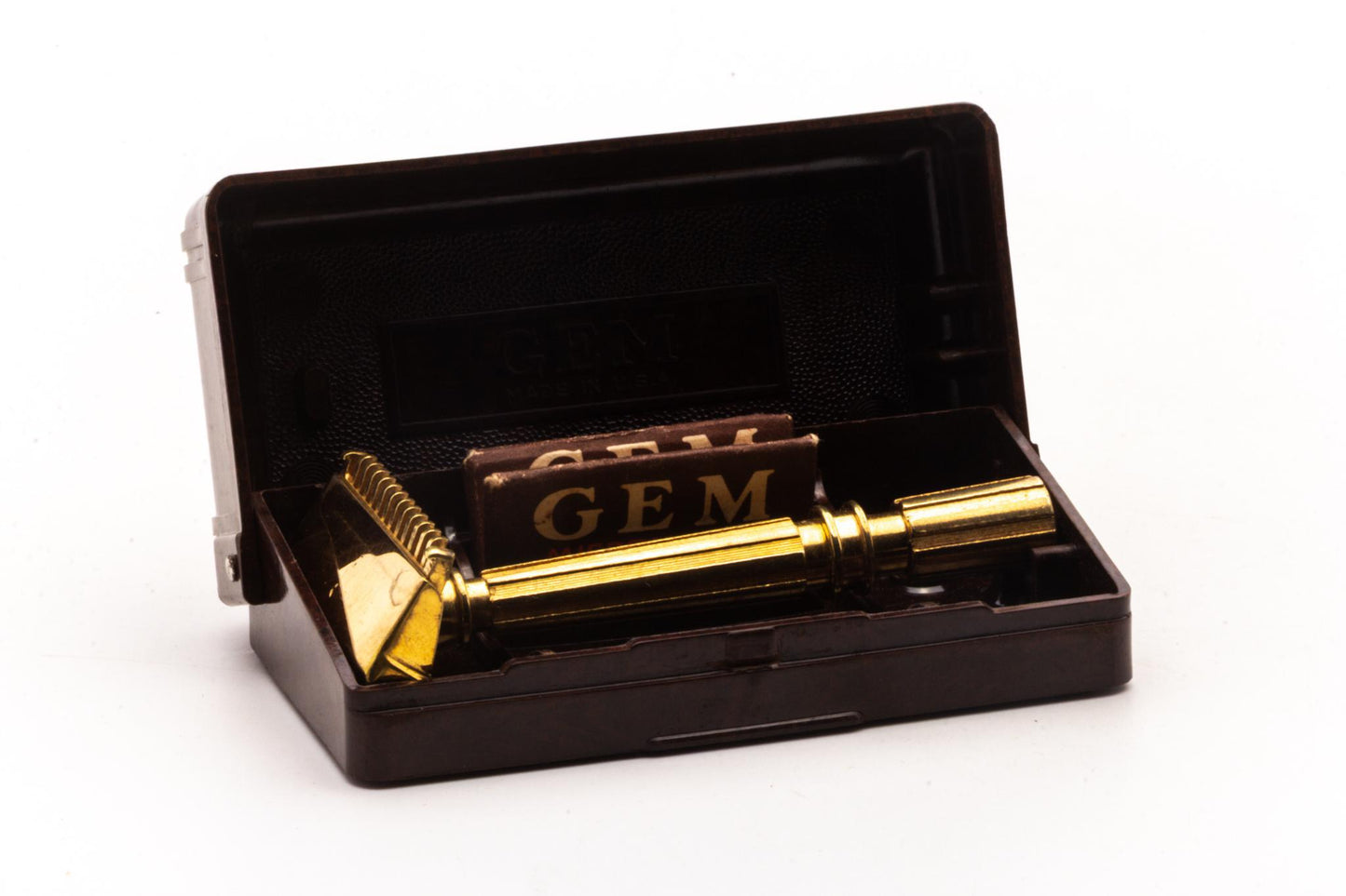 1940's Gem Micromatic Gold Single Edge Safety Razor | Original Condition