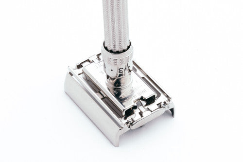 1963 I3 Gillette Slim Adjustable TTO Double Edge Safety Razor | Factory Nickel Revamp