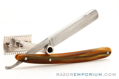 9/16'' Tennis 50 Round Point Shave Ready Straight Razor | Solingen, Germany