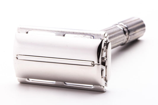 1964 J3 Gillette Slim Adjustable TTO Double Edge Safety Razor  | Rhodium Revamp