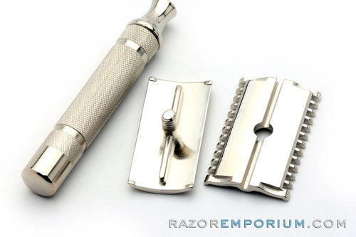 1930s Gillette NEW Short Comb DE Safety Razor | Factory Nickel Revamp