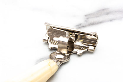 1950s Eversharp-Schick  Single Edge Injector Razor Set With Cream Handle | Original Condition