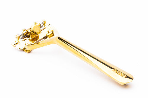 The Leaf Razor Stand LEAF With Pivoting Head Razor | Gold - Used