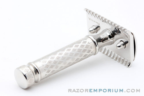 1922 Gillette New Improved Norfolk Tuckaway DE Razor Nickel Revamp