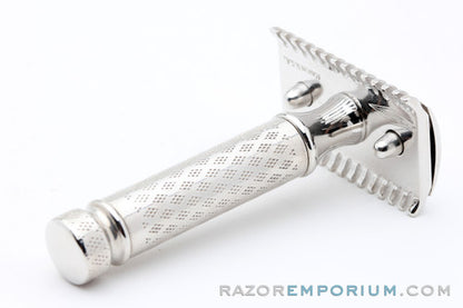 1922 Gillette New Improved Norfolk Tuckaway DE Razor Nickel Revamp