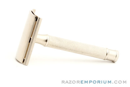 1950s Star Gillette Hybrid DE Safety Razor USA | Factory Nickel Revamp