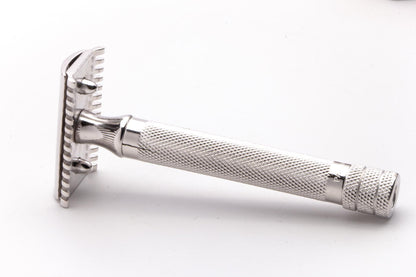 1923 Gillette Big Fellow Double Edge Safety Razor Set | Rhodium Revamp
