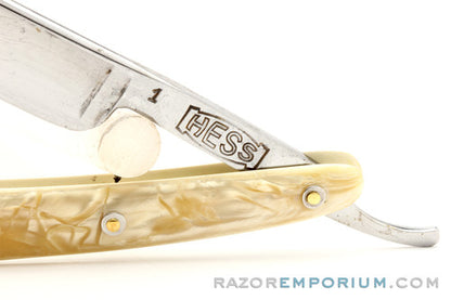 9/16" No. 1 Hess Hair Milk Lab Inc. St. Paul Minn. Straight Razor w/ Case | Solingen Germany