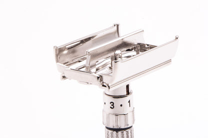 1959 E1 Gillette Fatboy Adjustable Double Edge Safety Razor | Rhodium Revamp
