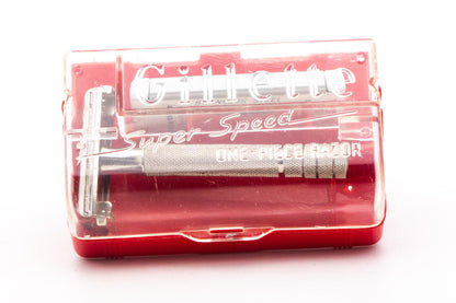 1953 Y4 Gillette Super Speed Double Edge Safety Razor Set With Original Red Case | Original Condition