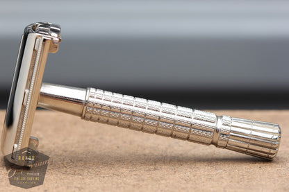 Gillette 1959  Medium Flair Tip Super Speed Safety Razor E4 * Revamped - Nickel
