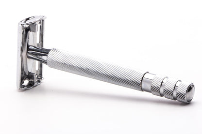 Wilkinson Sword | Long Handle Barber Pole TTO Double Edge Safety Razor | Used