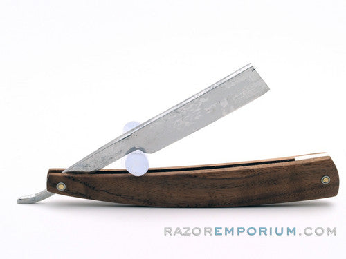 9/16" E. Wiggins Straight Razor w/ Black Walnut Scales