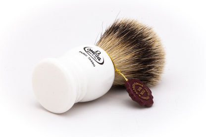 Omega 641 Super Silvertip Badger Shaving Brush - White