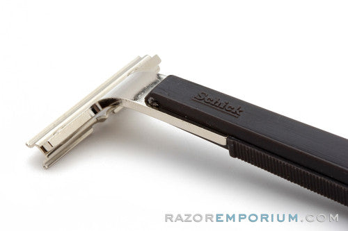 1980's Schick Single Edge Injector Razor w Black Handle