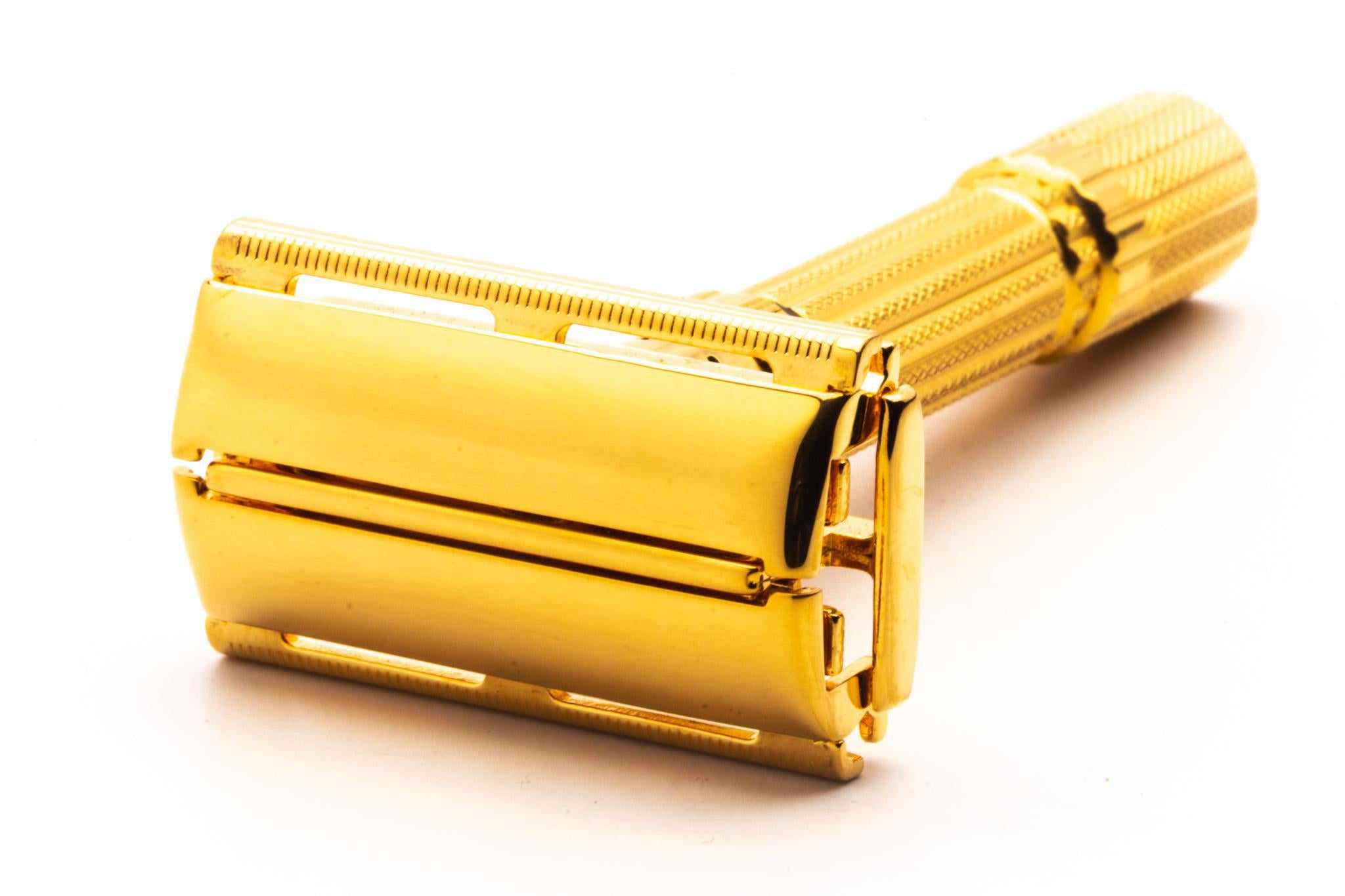 1958 D3 Gillette Fatboy Adjustable Double Edge Safety Razor | 24K Gold ...