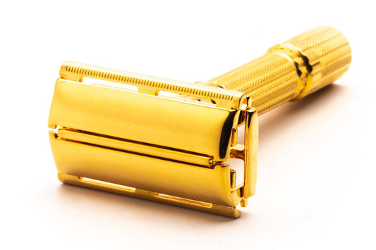 1958 D3 Gillette Fatboy Adjustable Double Edge Safety Razor | 24K Gold Revamp