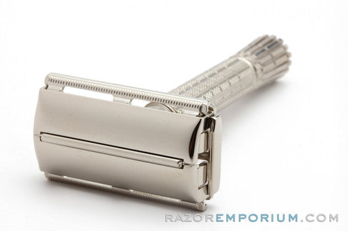 1957 Gillette C1 Flair Tip Super Speed DE Safety Razor | Factory Nickel Revamp