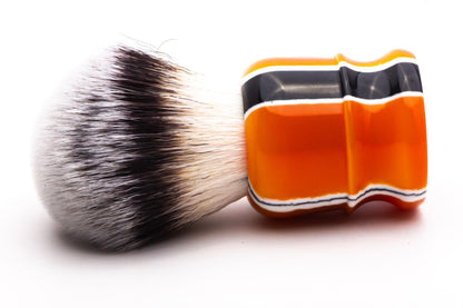 Simpsons | Chubby 3 Tiger Stripe Sovereign Fibre Synthetic Shave Brush | Pre-owned