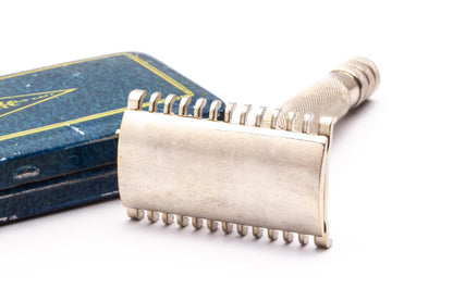 1936 Gillette NEW Long Comb Double Edge Safety Razor Set | Original Condition