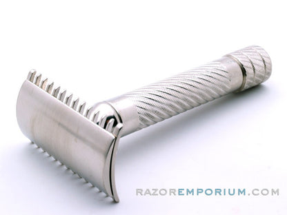 1918 Gillette Bulldog Old Style DE Razor | Nickel Revamp