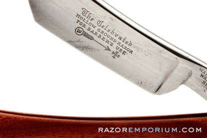 7/8" Wade & Butcher "Celebrated" Straight Razor For Barber's Use w/ Cocobello Wood | Sheffield, England