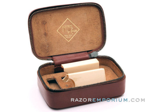 1960's Hoffritz Leather Case & Blade Banks