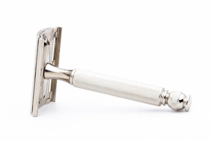 1947-51 Gillette Ball End Tech DE Safety Razor | Electro Etched