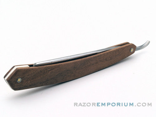 4/8" G.H. Pumacker "Black Diamond" Straight Razor w/ Black Walnut Scales  | Solingen, Germany