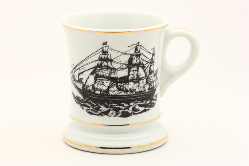 Battleship Mustache Shave Mug